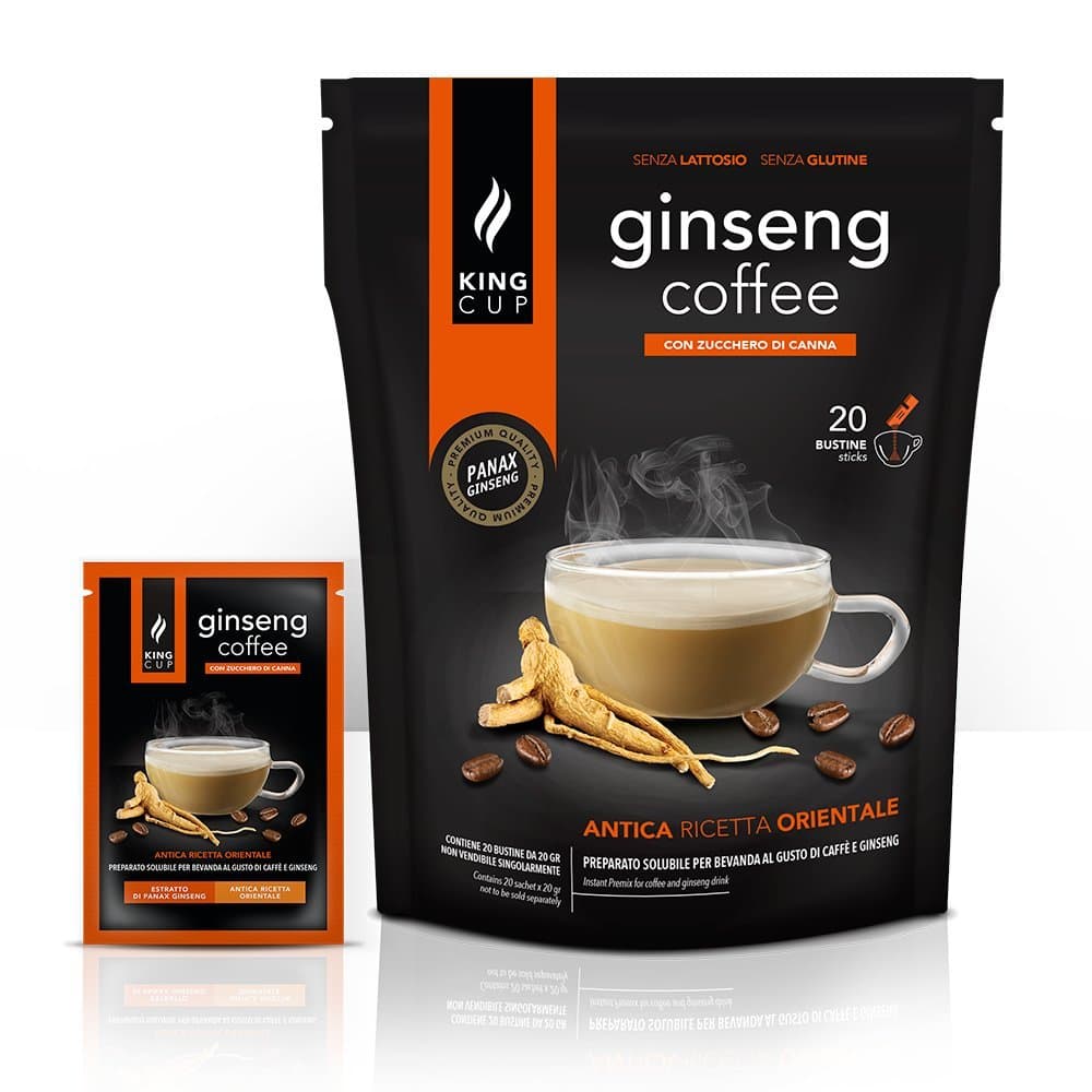 Ginseng Coffee Brown Sugar - Ginseng Soluble 20 Sticks (20 g) - King Cup Ginseng Coffee