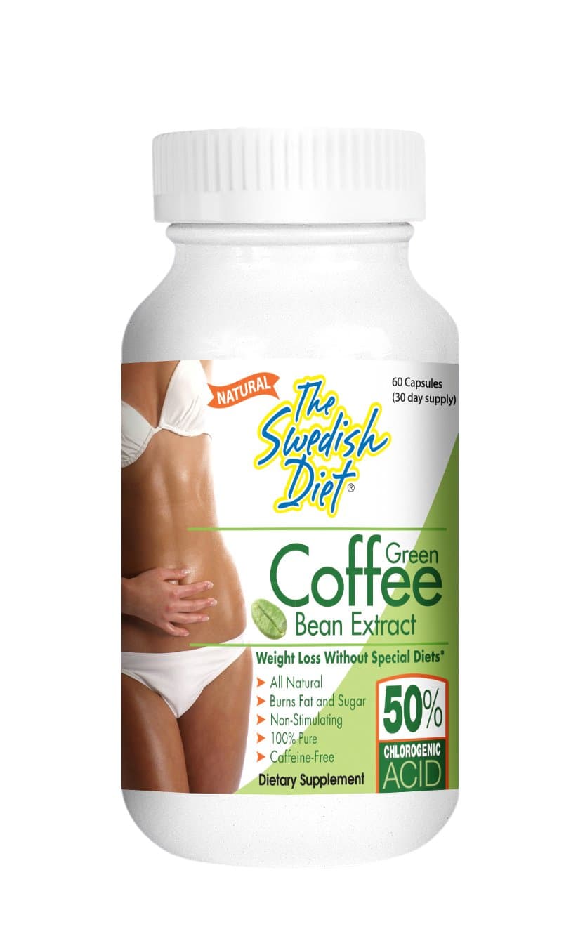 The Swedish Diet, Green Coffee Bean Extract, 60 Capsules