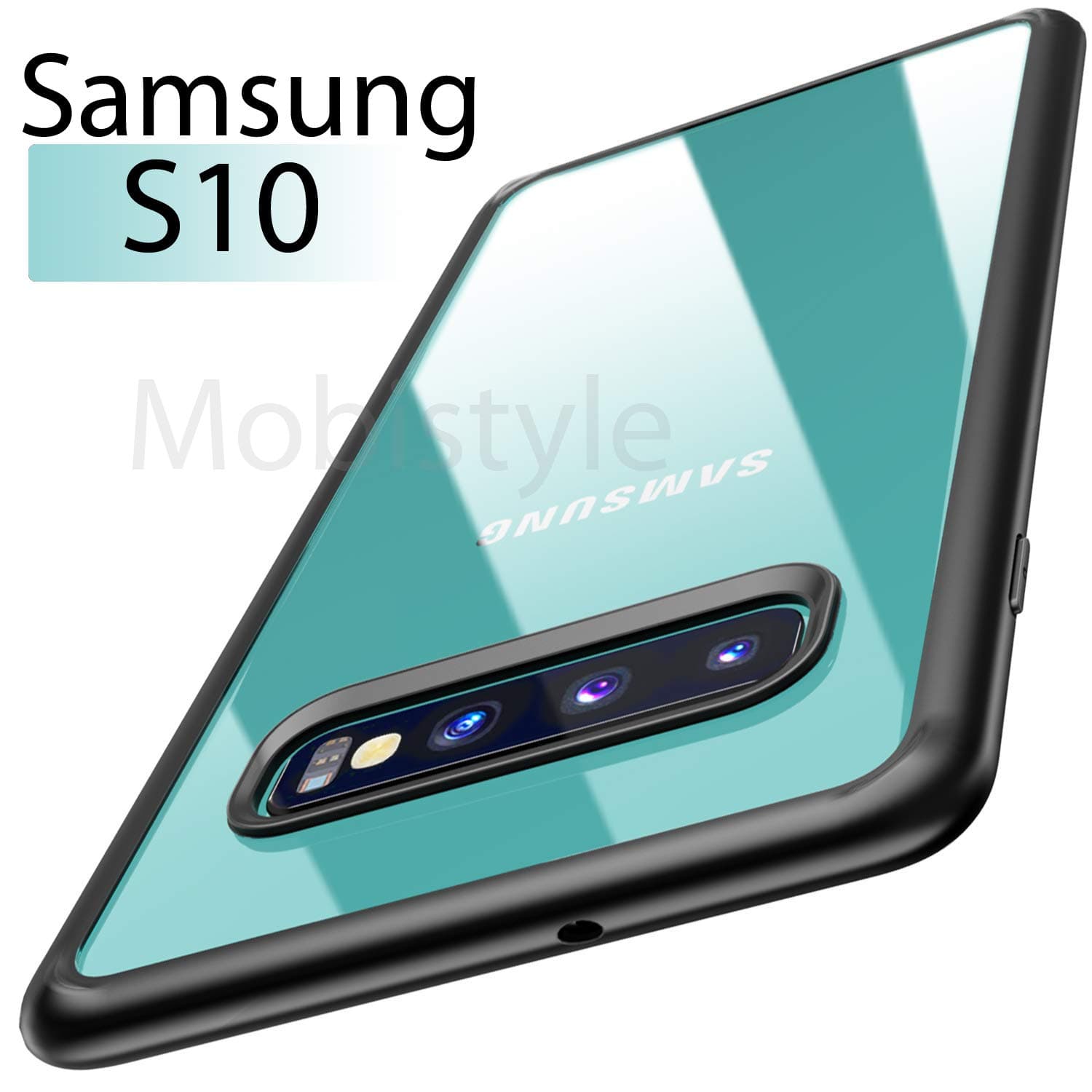mobistyle TPU Back Cover for Samsung Galaxy S10 -Black