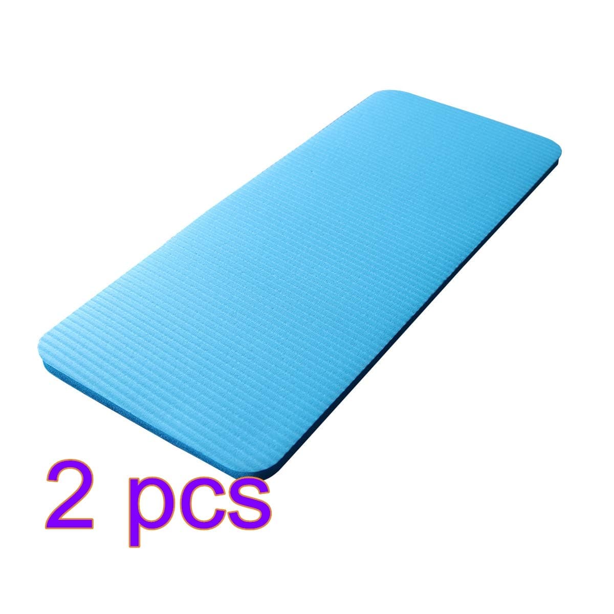 INFILM 2PACK All-Purpose 1 Inch Extra Thick High Density Anti-Tear Exercise Yoga Mat with Carrying Strap,Light Weighted, Foldable for Pilates,Joint Health and Physical Therapy (60cmx25cmx1.5cm)