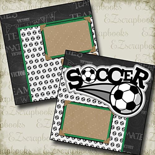 SOCCER - Premade Scrapbook Pages - EZ Layout 2188