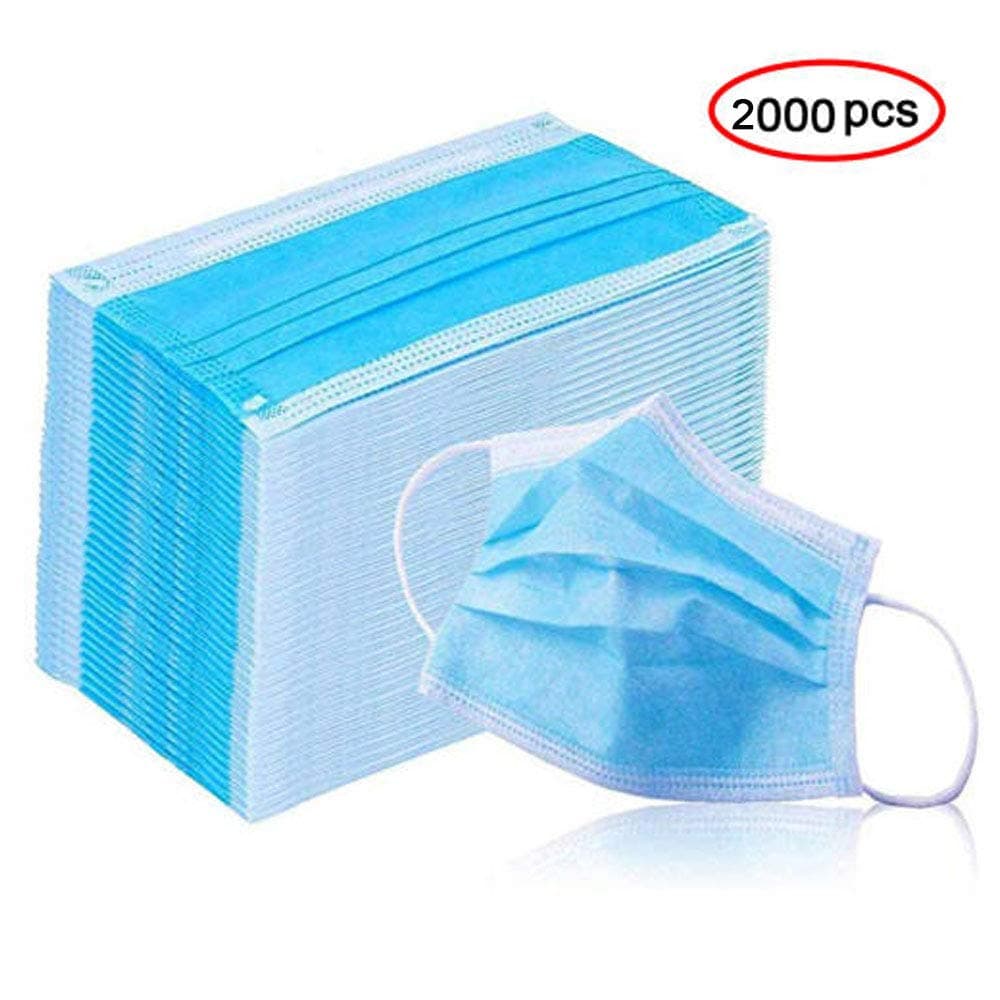 Disposable 20 PCS Filter 3-ply Face Mask Disposable Guard tool Surgical masque anti pollution Personal Protection Dust-Proof Anti Spittle Eye Mask