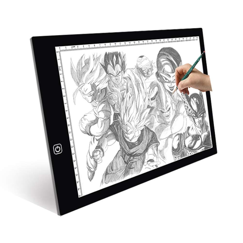 JUNCHI Artists Light Boxes,LED Light pad,Memory Function Stepless dimming USB Powered Ultra-Thin Portable A4 LED light box for Artists （14.19.40.2 in）