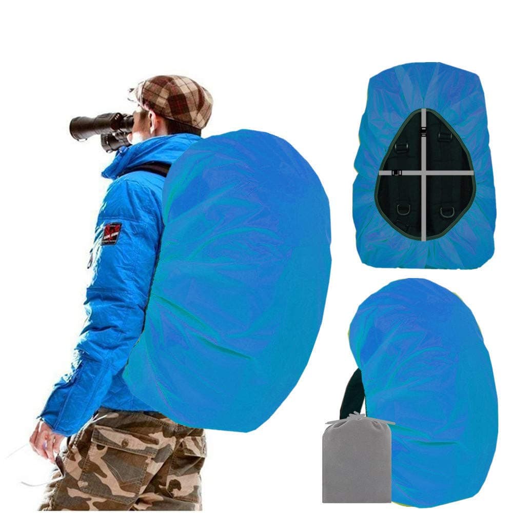 Joy Walker Waterproof Backpack Rain Cover for (15-90L), Upgraded Anti-Slip Cross Buckle Straps, Triple Strengthened Layers for Hiking Camping Traveling Cycling