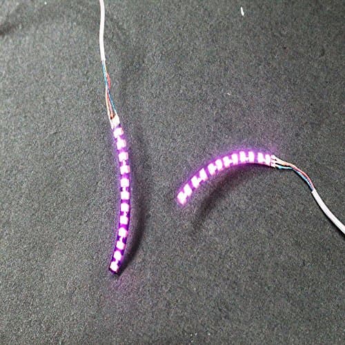 Sontec brand Halloween LED lash,Waterproof LED eyslashes light,Shining Charming eyelash light (Pink)