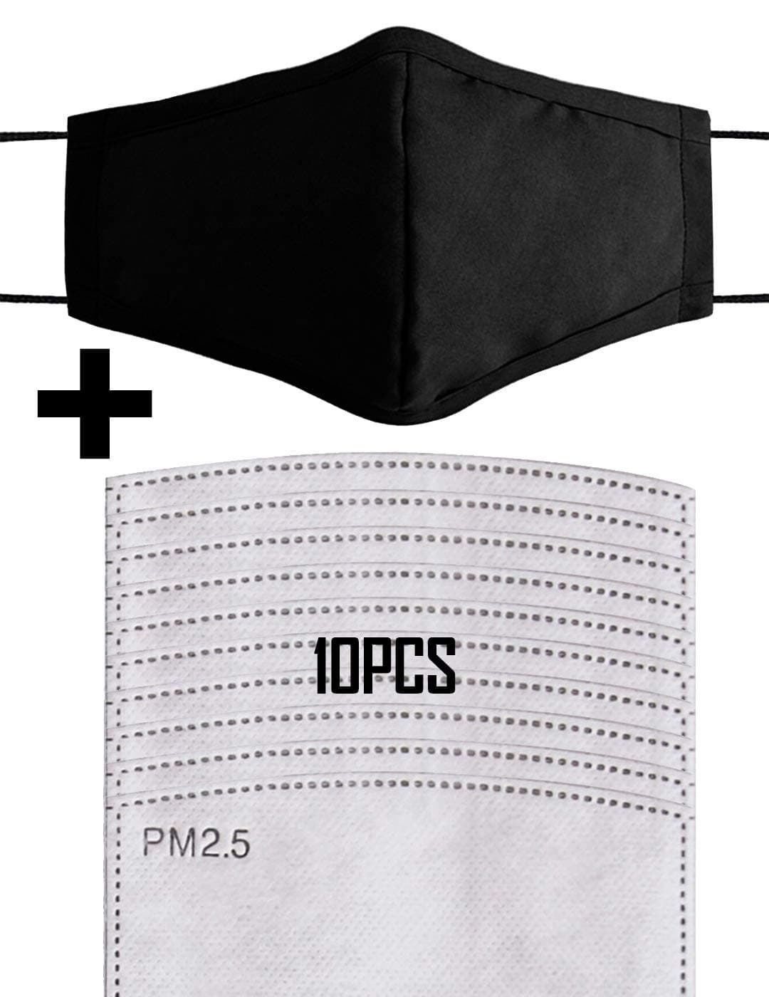 Surkat Kid Mouth Mask with Filter, Anti Dust Pollution Half Face Mask Washable Cotton Mask Cover