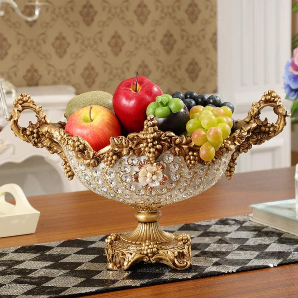 Home Kitchen Ashtray European Decor Set Fruit Plate, Ashtray,Tissue Box,American Modern Room Table Decoration,G