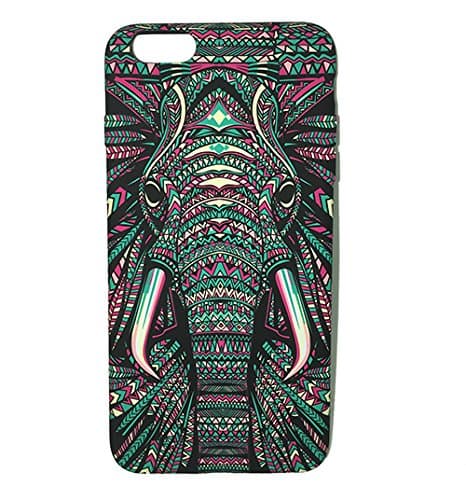 iPhone 6 Case Night Luminous Cool Animal Printing Frosted Case ,Soft Case ,Elephant