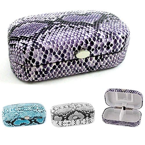 Designer Pillbox Medicine Storage Vitamin Container Tablet Holder Day Case New (Random Colour)