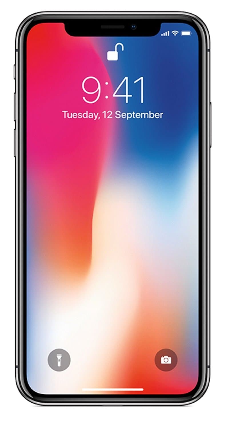 Apple iPhone X 64GB - Space Grey - Unlocked (Renewed)