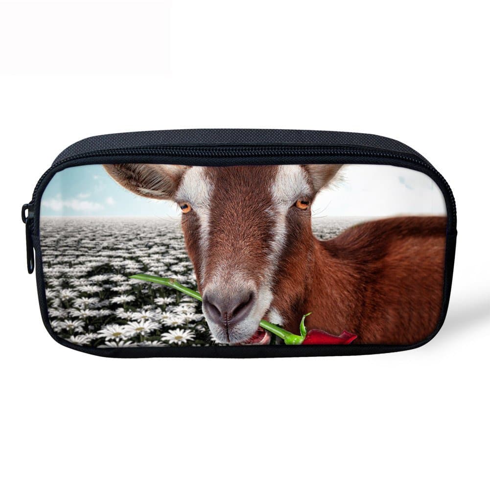 Speical Animal Print 3D Pencil Case Storage Muti-purpose Pen Bag Durable