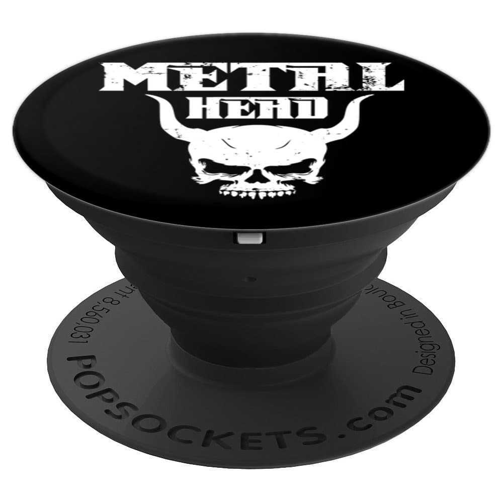Metal Head Music Rock N Roll PopSockets Grip and Stand for Phones and Tablets