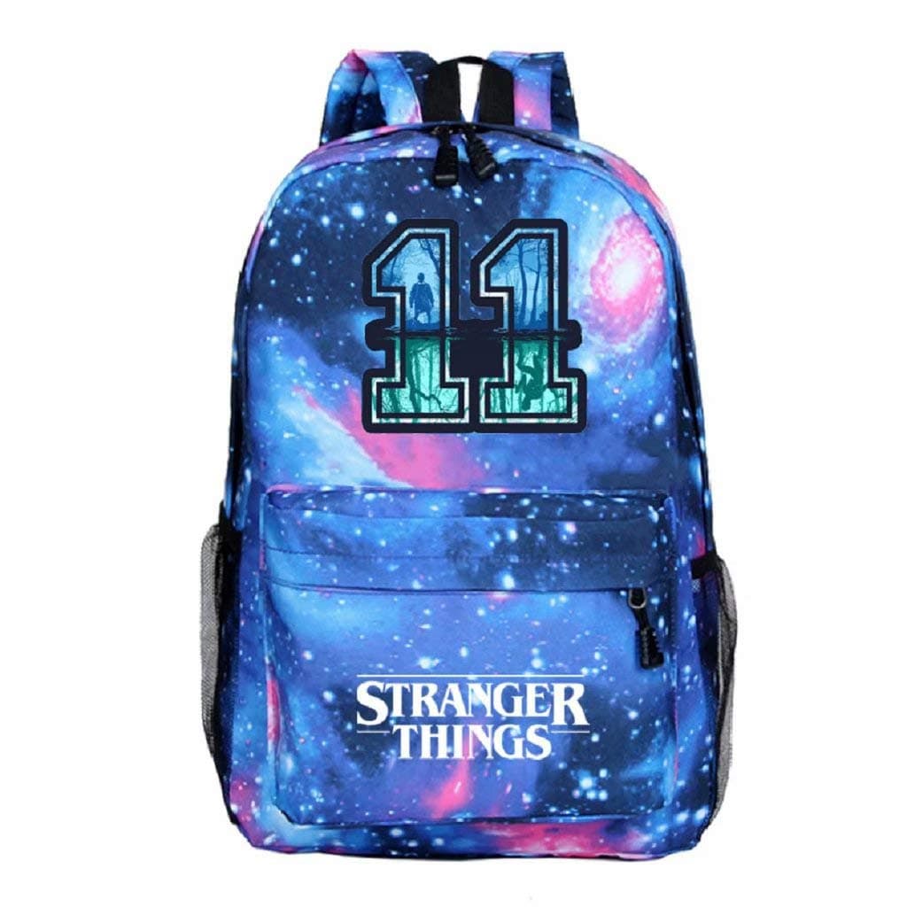 DarkT S-Stranger Thing-s Backpack Starry Sky Grey School Backpack Travel Backpack for Boys and Girls