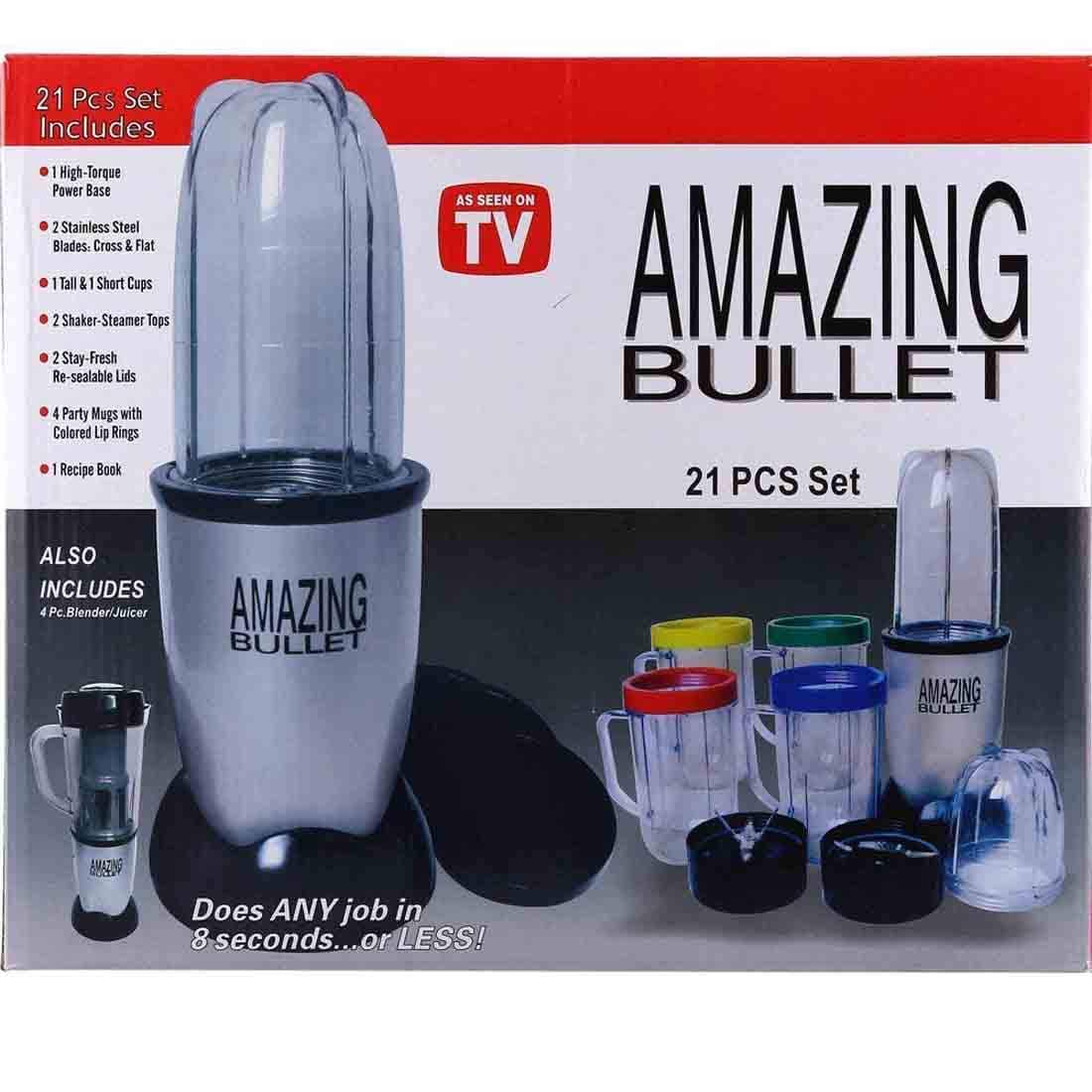 Whitecloud Amazing Bullet Mixer, Grinder & Chopper (Combo 21 Pcs Set) 278-76