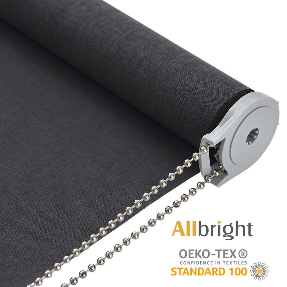 Light Filtering Roller Shades, Classic Privacy Room Darkening Roller Sheer Shades Blinds,Easy Installation for Home and Office Windows (33 x 72 inches, Grey)