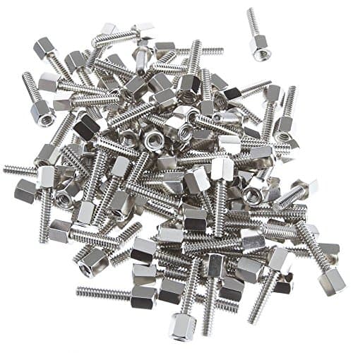 GadKo Hex Nut Jack Screw, 100 Pieces, # 4 - 40, 17.08mm
