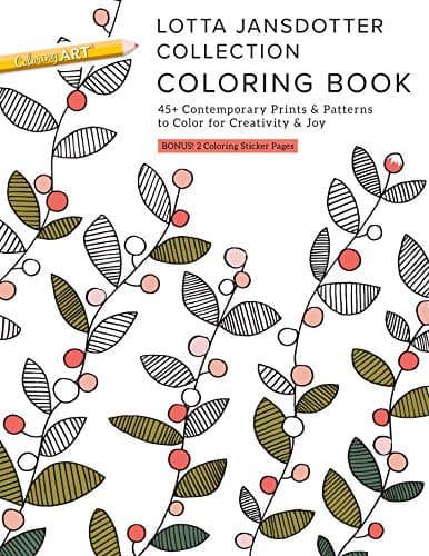 Lotta Jansdotter Collection Coloring Book: 45+ Contemporary Prints & Patterns to Color for Creativity & Joy