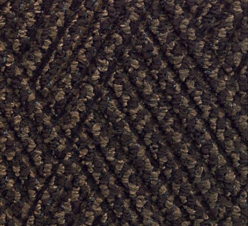 M+A Matting 296 Waterhog DiamondCord Polypropylene Fiber Interior/Scraper Wiper Floor Mat, SBR Rubber Backing, 3' Length x 2' Width, 3/8" Thick, Brown Cord