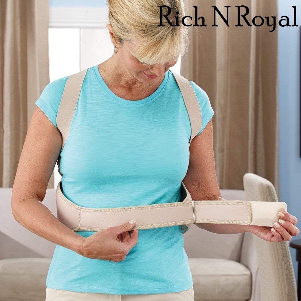 Rich N Royal Gabru Posture Back Support Strap for Men and Women (XL)