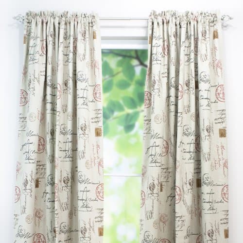 Brite Ideas Living Rod Pocket Curtain Panel, 54 by 96-Inch, Postale Charcoal