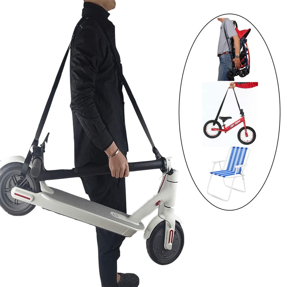 SZATS Adjustable Kick Scooter Shoulder Strap, Scooter Strap Carrying and Folding Bike Carrying Strap (No Scooter)