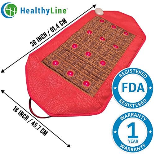 Healthyline Far Infrared Heating Pad Wrap - Amethyst Pad Medium - Photon InfraMat Pro - 36" x 18" Soft