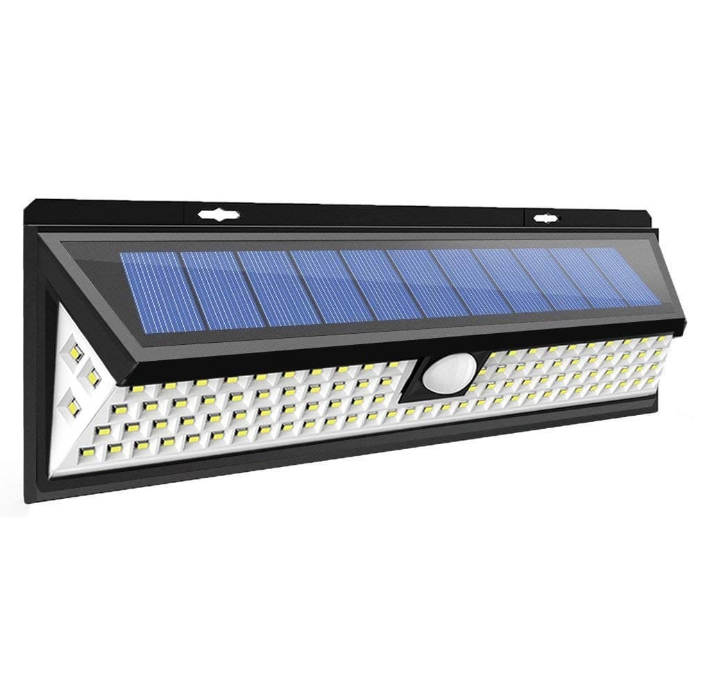 Solar Light, MIWOOHO LED Solar Lights Motion Sensor, 102 LEDs Super Bright Garden Outdoor Motion Sensor Solar Powered Lights,Waterproof and Wide Lighting Angle, for Wall, Driveway, Patio, Yard, Garden