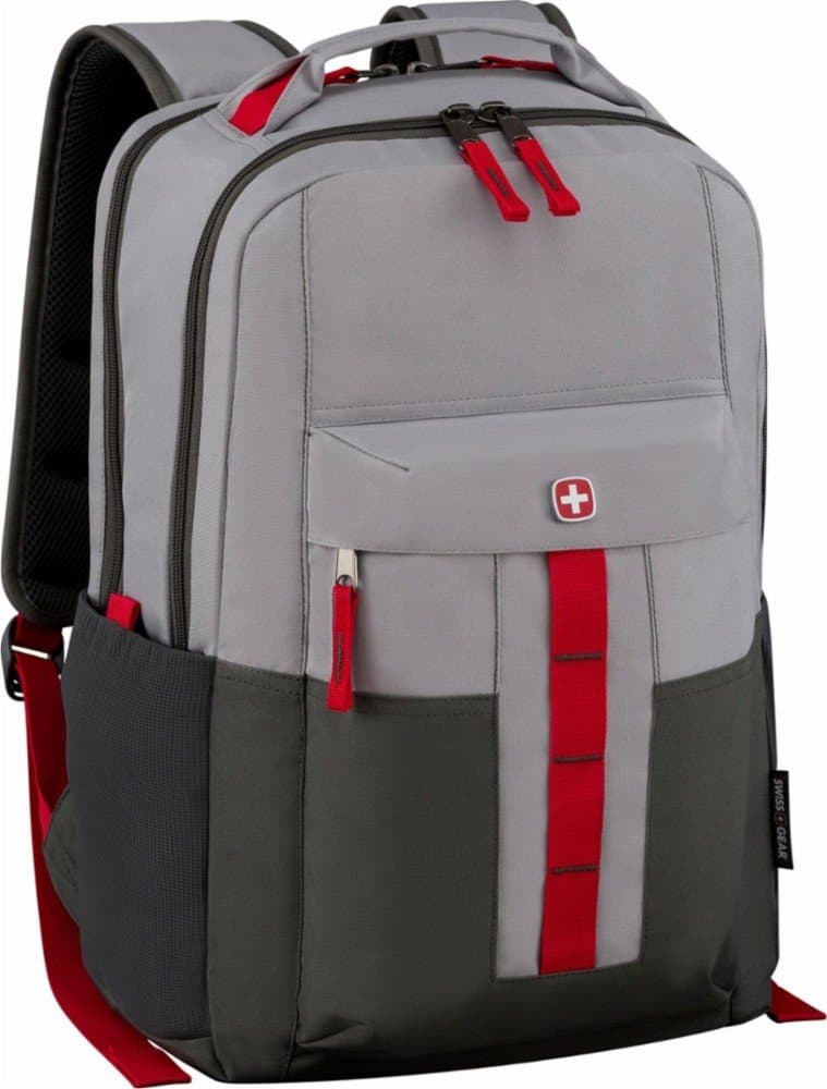 SwissGear ERO Laptop Backpack - Gray/Red