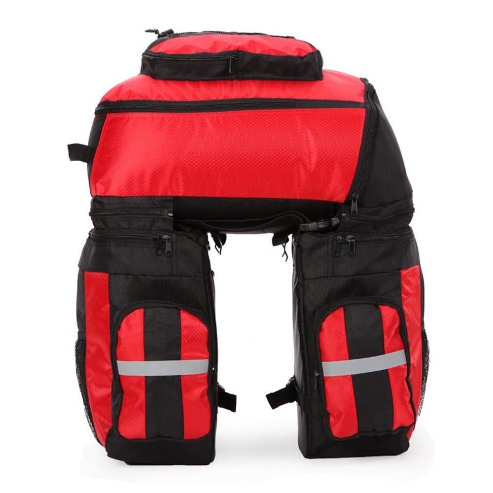 Ravifun Handlebar Bag, Waterproof Bicycle Bike Front Storage Bag with Touchscreen Transparent PVC Pouch Smartphone Holder and Removable Shoulder Strap, Green/Blue