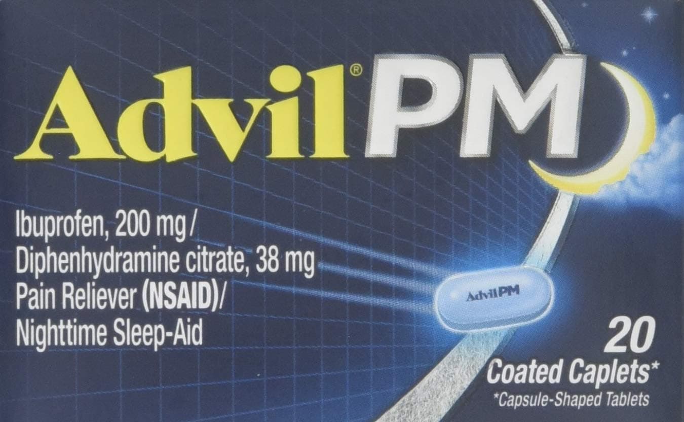 Advil Pm Caplet 20ct Size 20ct Advil Pm Caplets 20ct