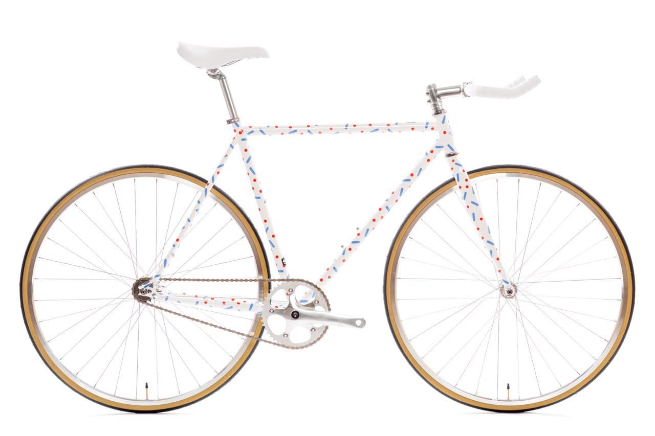 State Bicycle 4130 Steel - Pardi B | Double Butted Grade Chromoly Steel - Fixed Gear/Single Speed Road Bike | 49cm Bullhorn