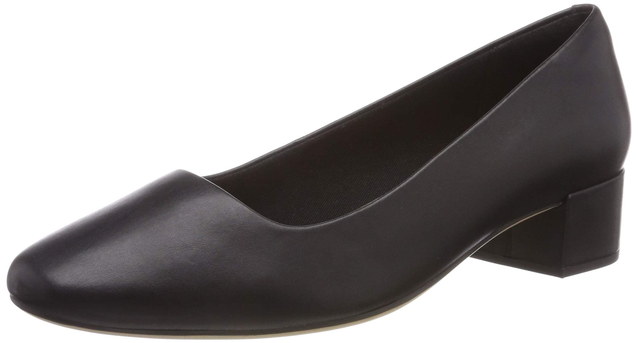 Women Orabella Alice Black Leather Pumps