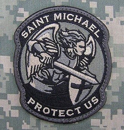Modern Saint St. Michael Protect Us Tactical Usa Army Morale Acu Velcro Patch