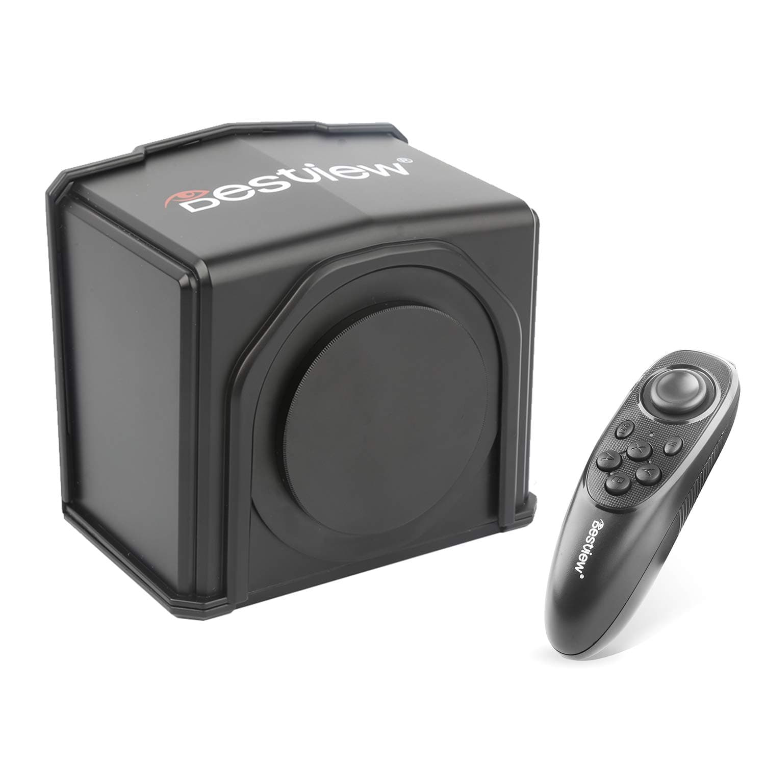 Bestview T1 Portable Mobile Phone Teleprompter Prompter with Remote Control for Smartphone Less Than 6 Inch DSLR Camera for Stage Host Speech Live Interview Online Video Vlog