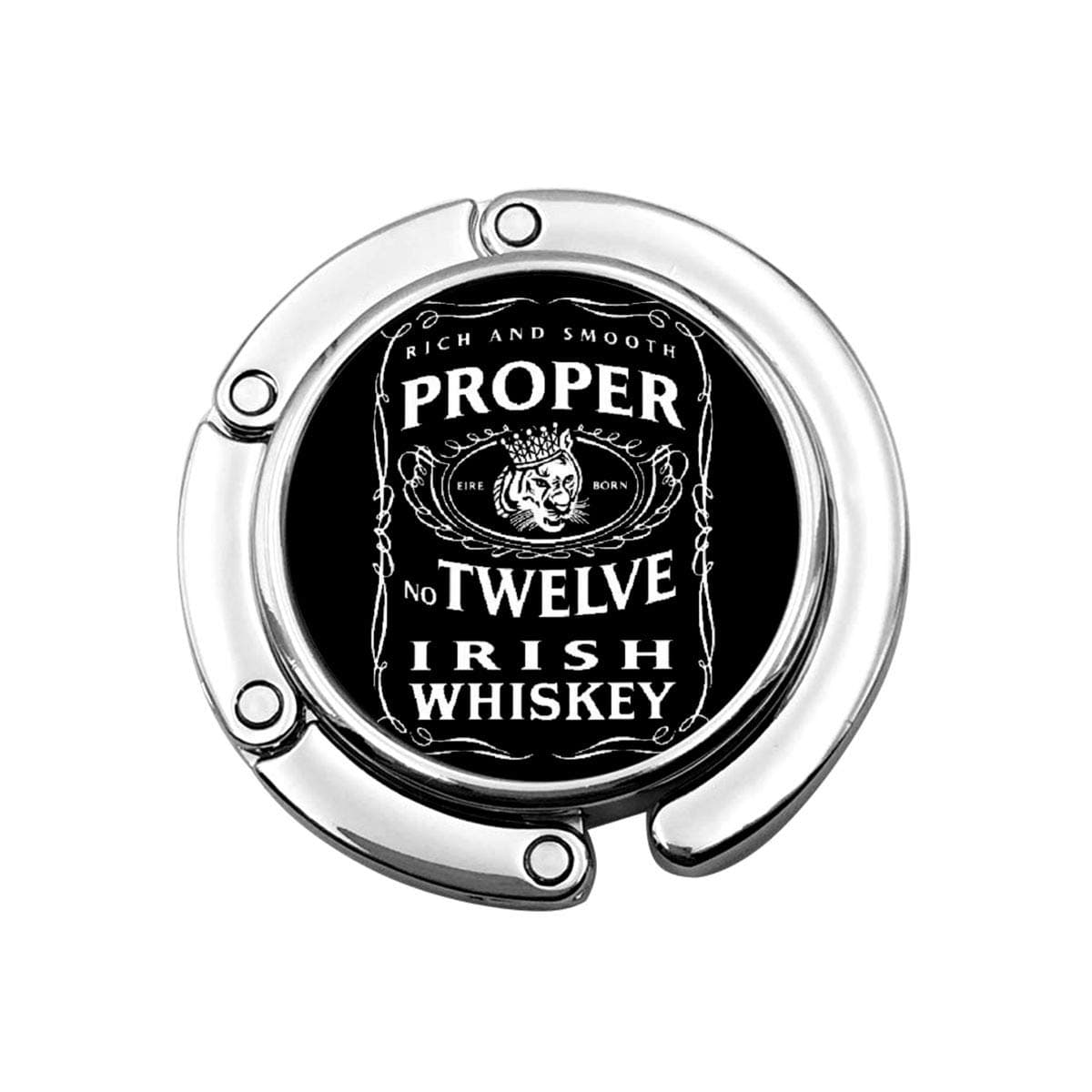 OHMGD Proper 12 Irish Whiskey McGregor Inspired Portable Purse Hook Folding Handbag Table Hanger Collection-Desk Hooks