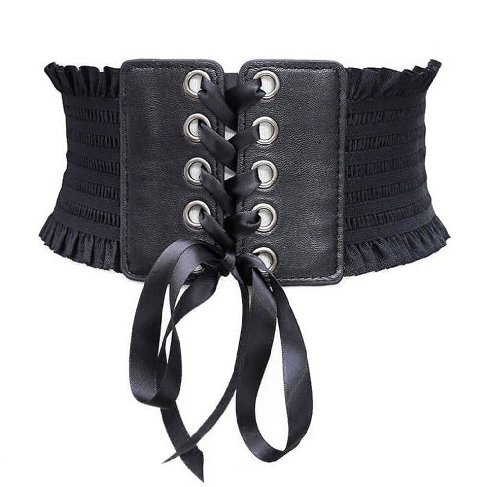 XiaodriceeeWide Adjustable Cinch Corset Waistband Belt