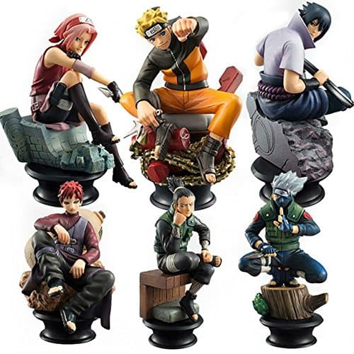 6 PCS / Set Naruto Action Figure Doll High Quality Sasuke Gaara Shikamaru Kakashi Sakura Naruto Anime Toys Collection for Boys