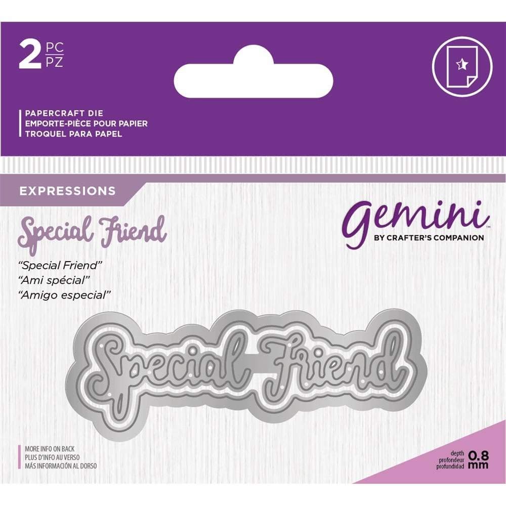 Gemini Essentials Only Mini Words Collection Craft Cutting Dies - Special Friend