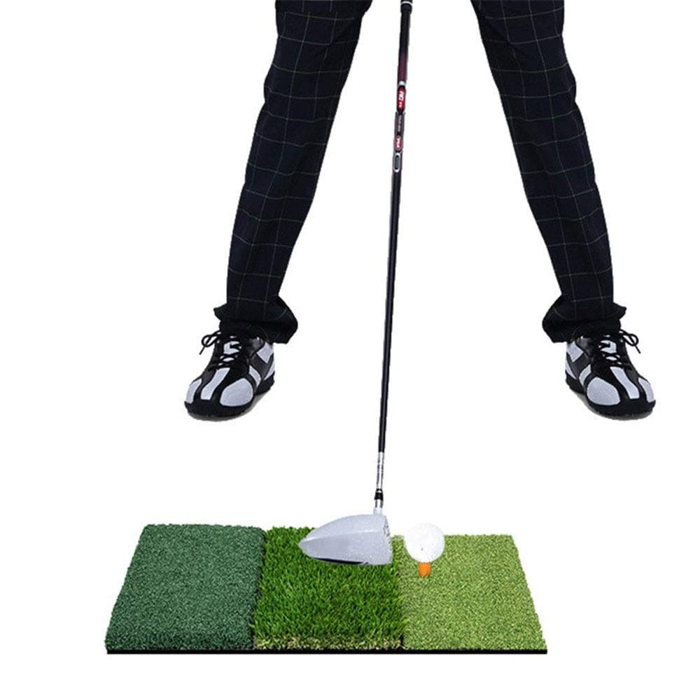 HoGau Golf Mats Golf Hitting Mat 3-in-1 Foldable Practice Turf Backyard or Indoor Chipping Mat Practice Mat (Color : Green, Size : 90x40cm)