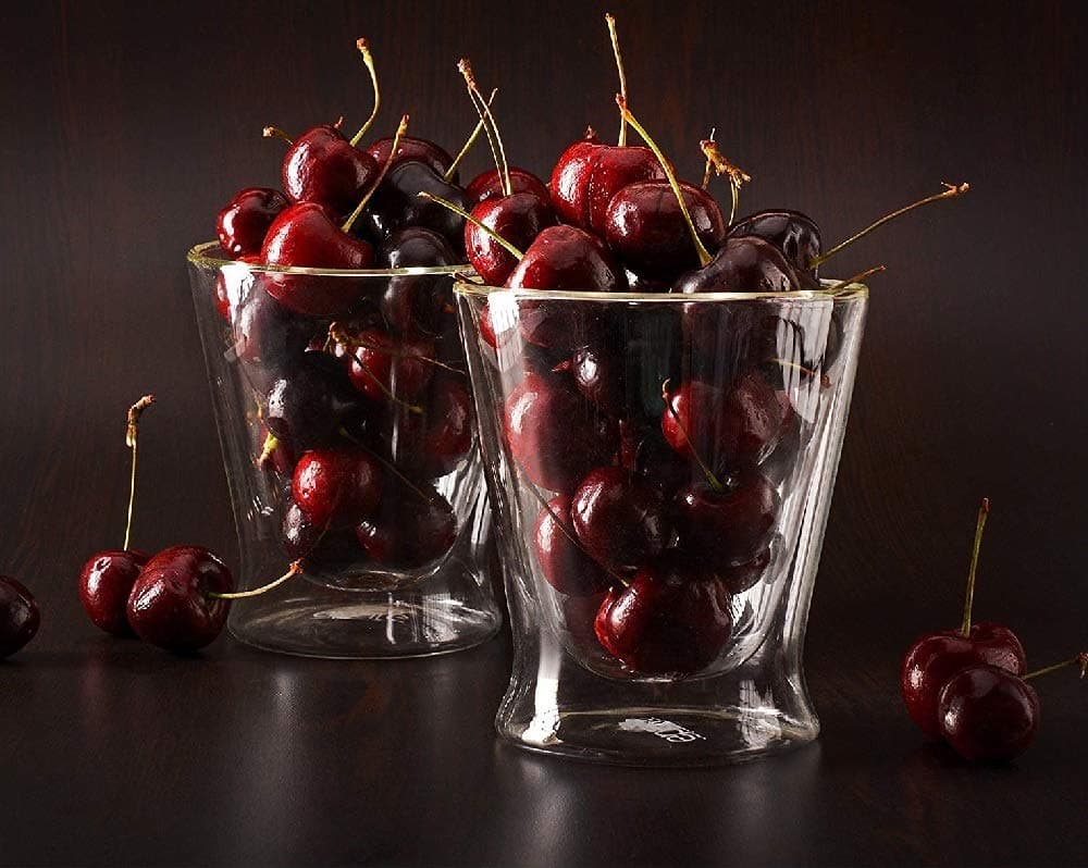 K Creations Double wall Glass Tea Cup Coffee mug Double Insulated Glass Mug Borosilicate Glass Mug Cup Glass, 298 ml , Set of 2 Glass , Transparent