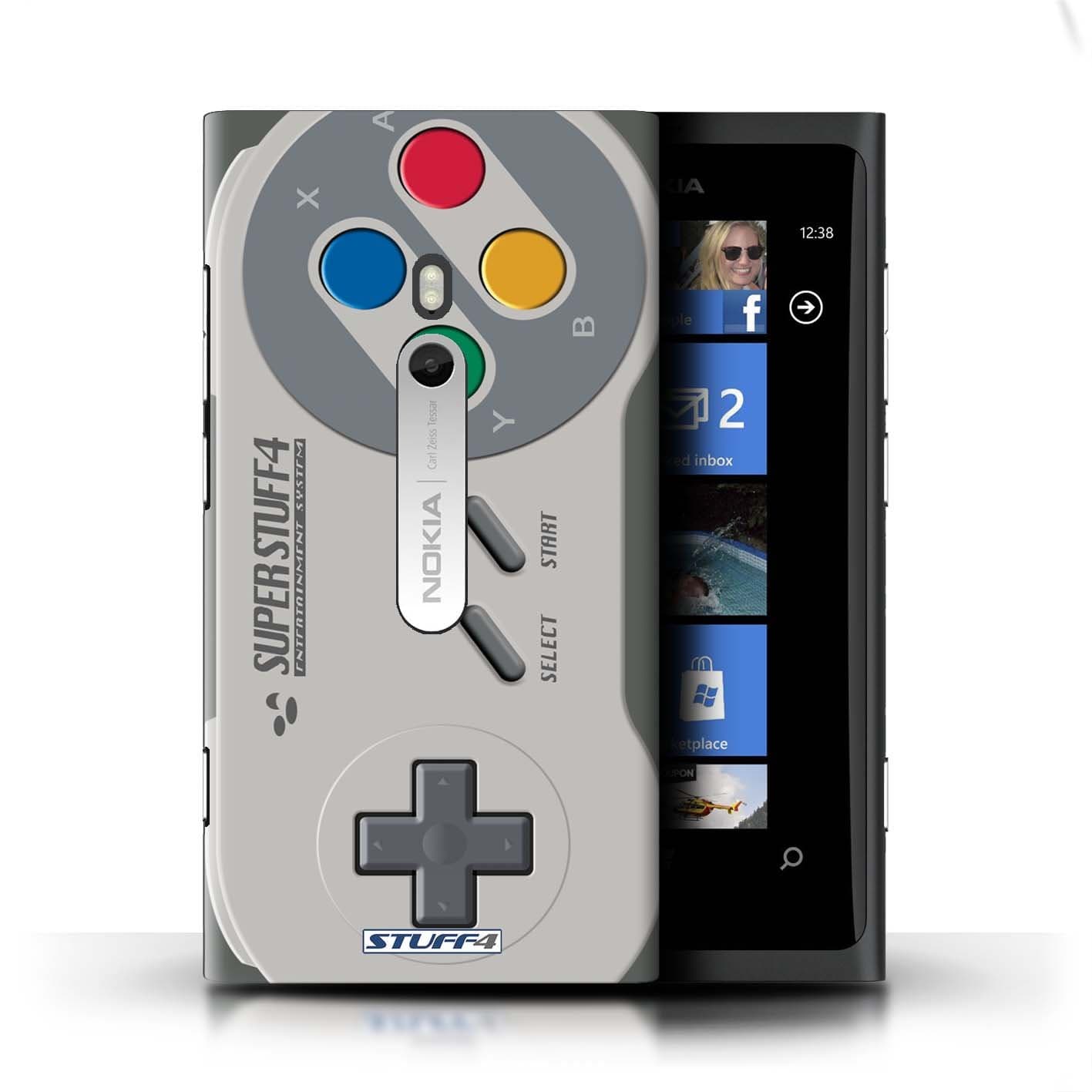 Stuff4 Phone Case for Nokia Lumia 800 Games Console Super Nintendo Design Transparent Clear Ultra Slim Thin Hard Back Cover