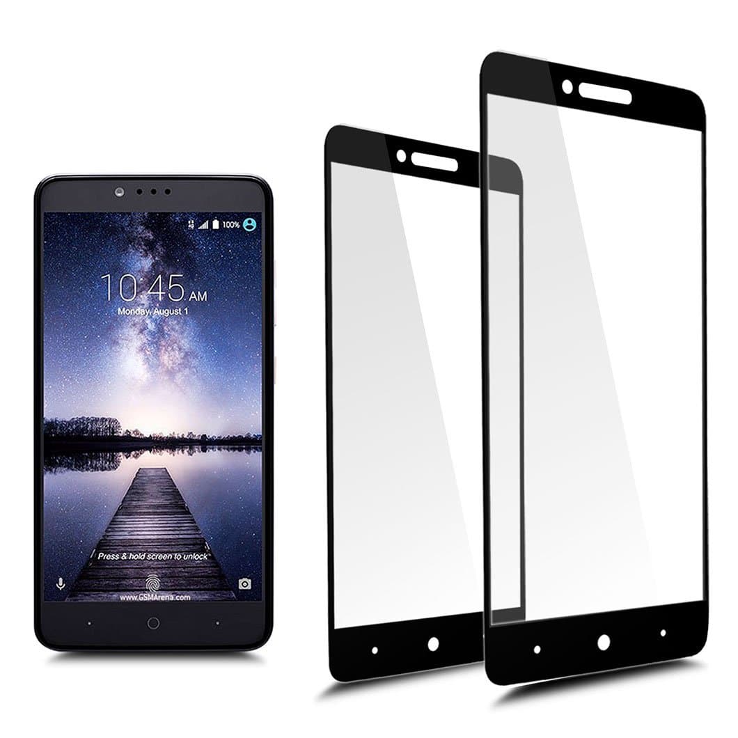 [2-Pack] Full Coverage Tempered Glass Screen Protector for ZTE Blade Z Max/Zmax Pro2 / Z982/ZTE Sequoia with Lifetime Replacement Warranty
