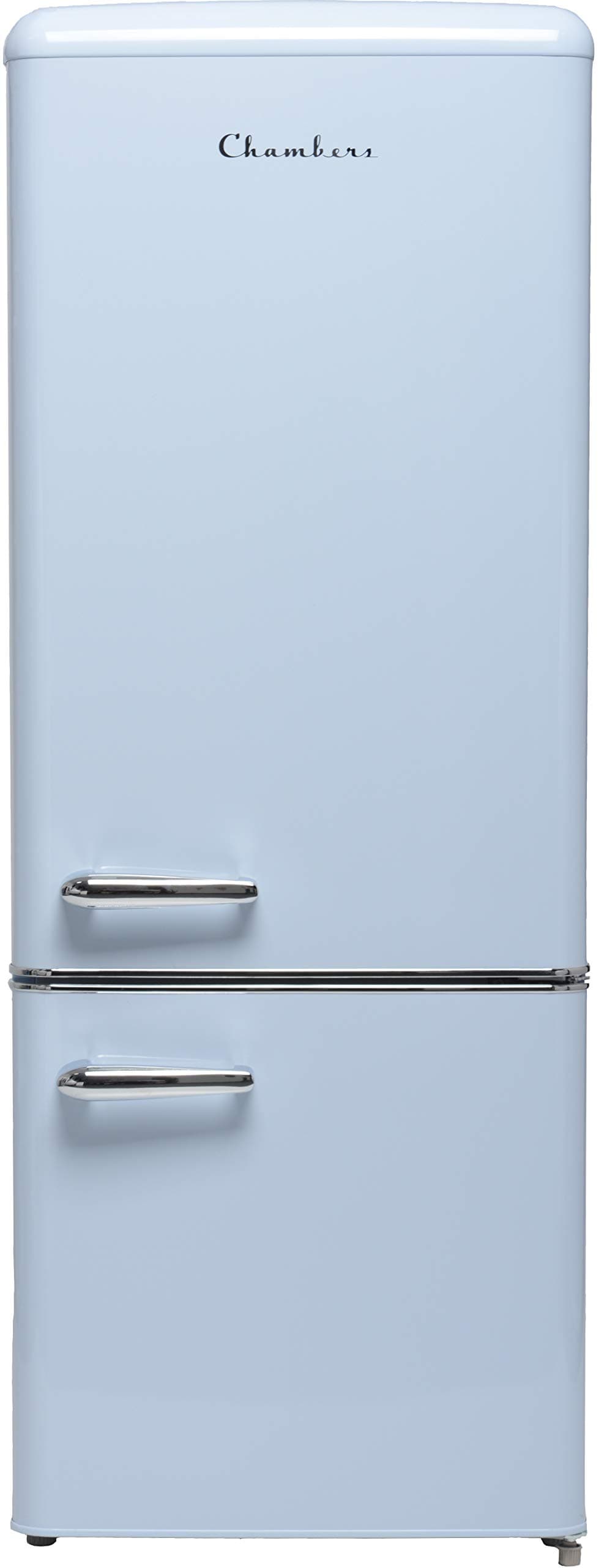 57 in. H 7 cu. ft. Bottom Freezer Energy Star Refrigerator in Light Blue