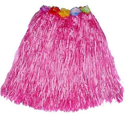Creative Converting Grass Skirt with Flowers, Luau