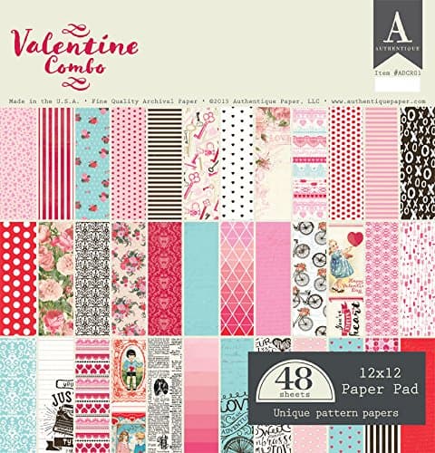 Authentique Valentine Combo 12x12 Paper Pad