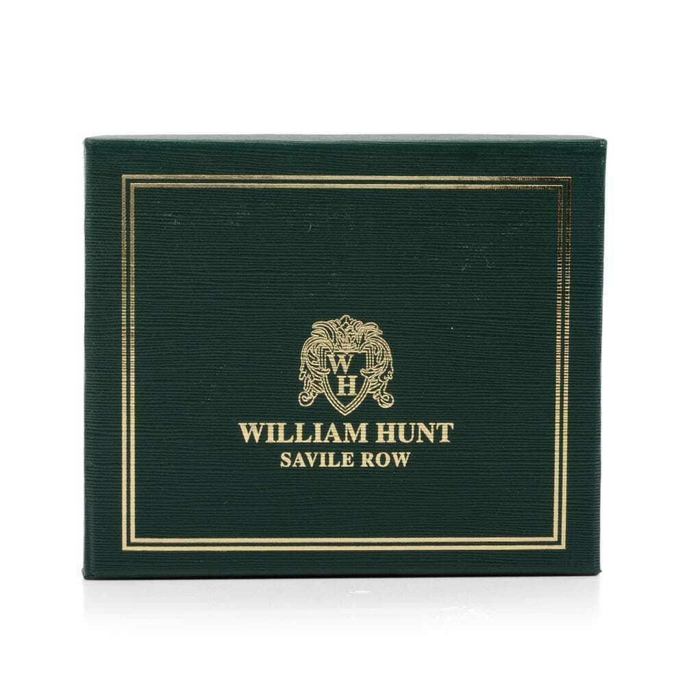 William Hunt - Saville Row 100% Genuine Leather Embossed Wallet - Black Colour