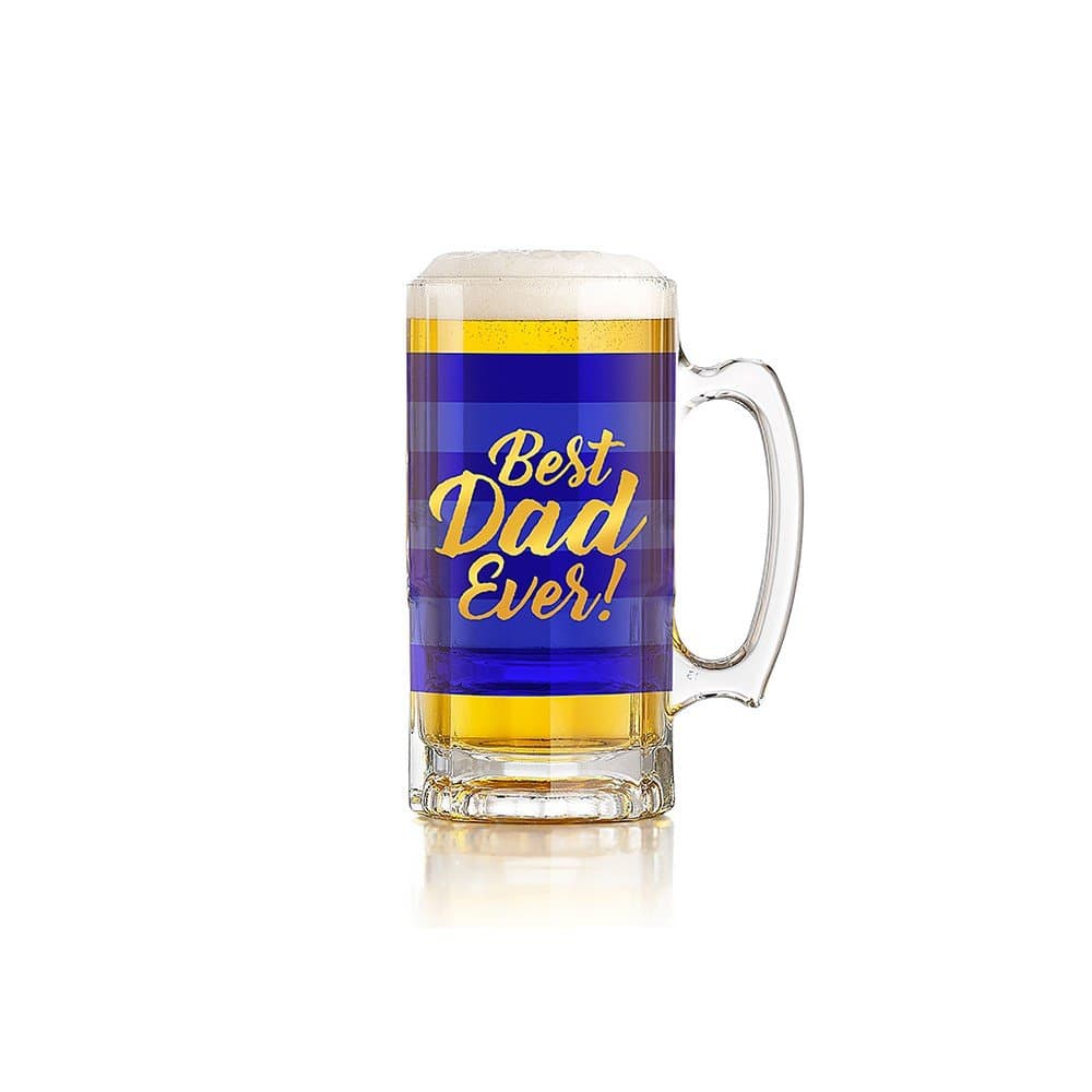 Best Dad Ever Glass Tankard - Boxed