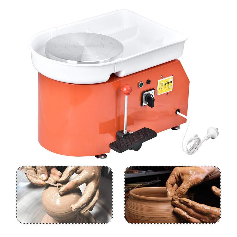 TTLI 25CM 350W Electric Pottery Wheel Machine Ceramic Work Clay Art Craft 110V