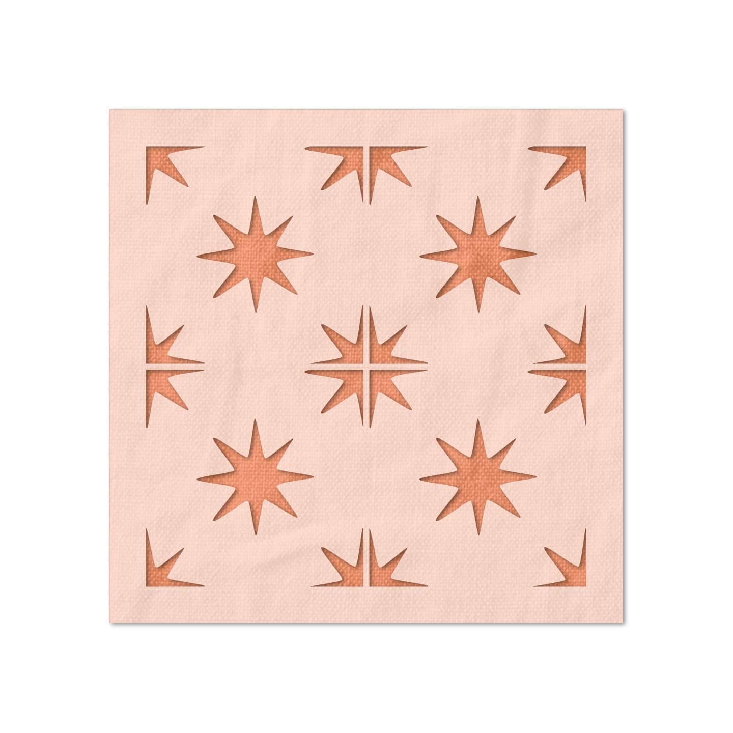 Stencil Stop Star Tile Pattern Stencil - 14 Mil Mylar Plastic (12 x 12 inches)