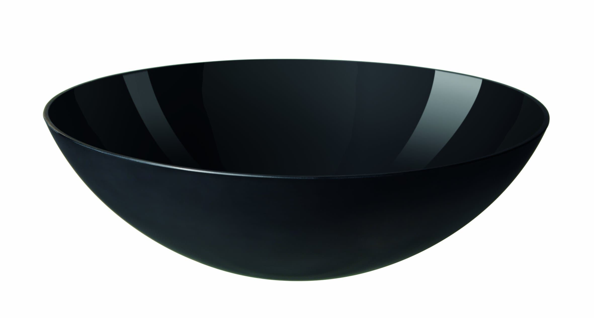 Krenit Melamine Salad Bowl, Black